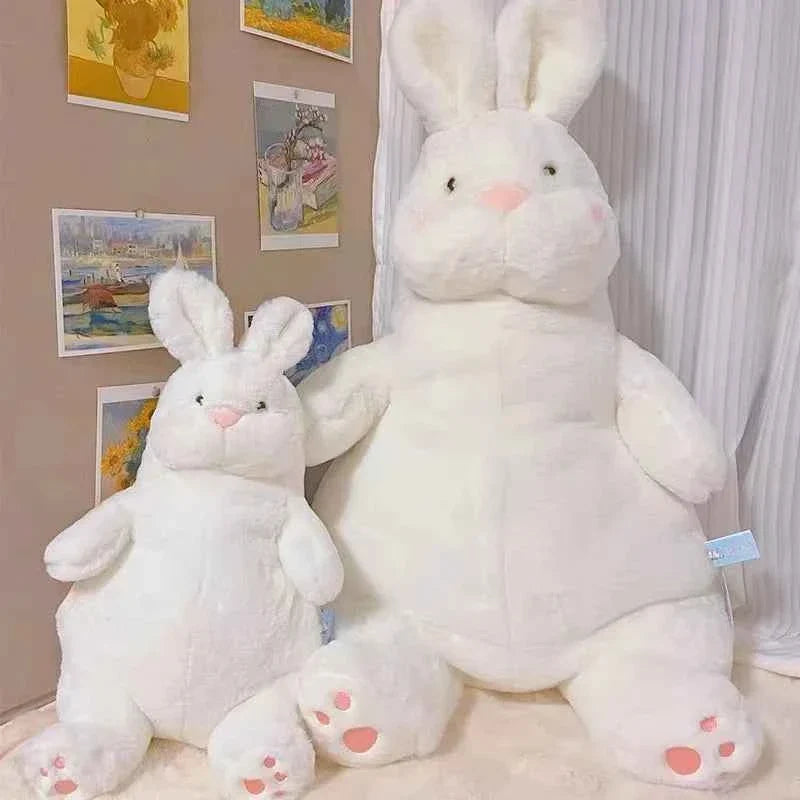 Big Lazy Rabbit Plush Doll (15.7-31.5 in) - Soft White Bunny Sleep Pillow Cushion