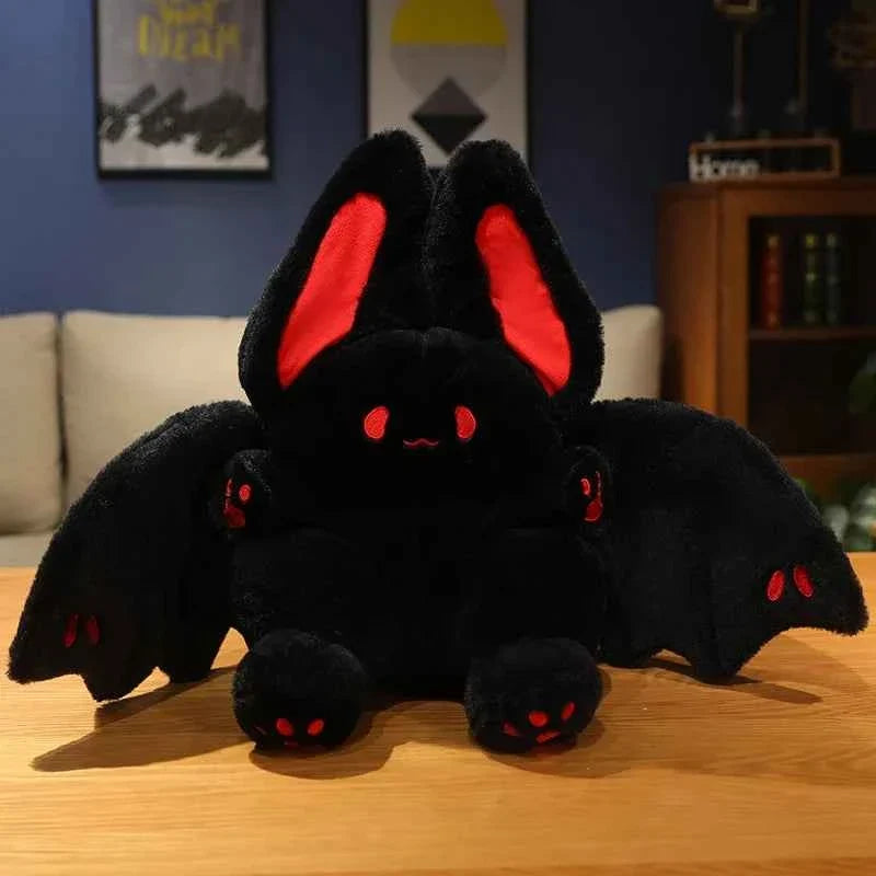 Lovely Flying Bat Rabbit Plush Toy (9.8-21.7 in) - Pink/Black Stuffed Doll Birthday Gift