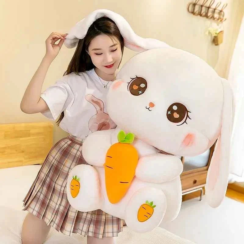 Kawaii Radish Rabbit Plush Doll (11.8-19.7 in) - Soft Stuffed Animal Sleeping Pillow Gift