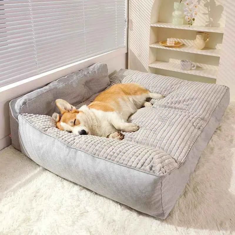 Human Size Dog Bed – Large Cooling Mattress Sofa for Adults and Pets