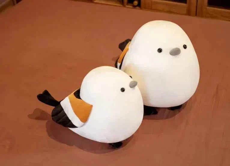 Cute Fat Sparrow Plush Toy (11.8/15.7 in) - Simulation Lifelike Bird Pillow Gift