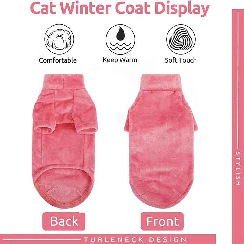 Sphynx Cat Turtleneck Sweater – Soft Warm Hairless Cat Pullover