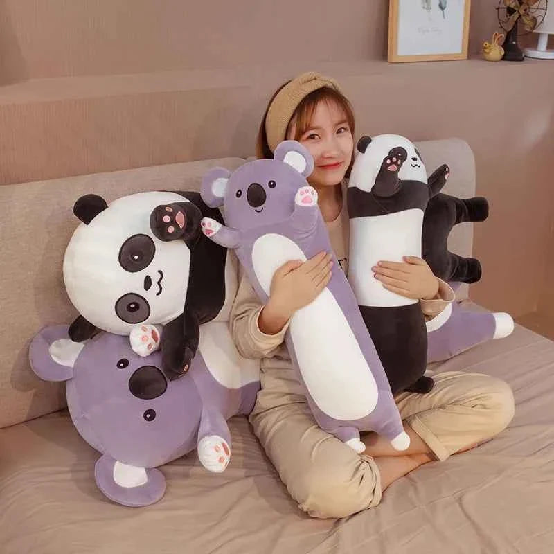 Giant Panda/Koala Plush Toy (19.7-51.2 in) - Cylindrical Bolster Pillow Sleeping Friend