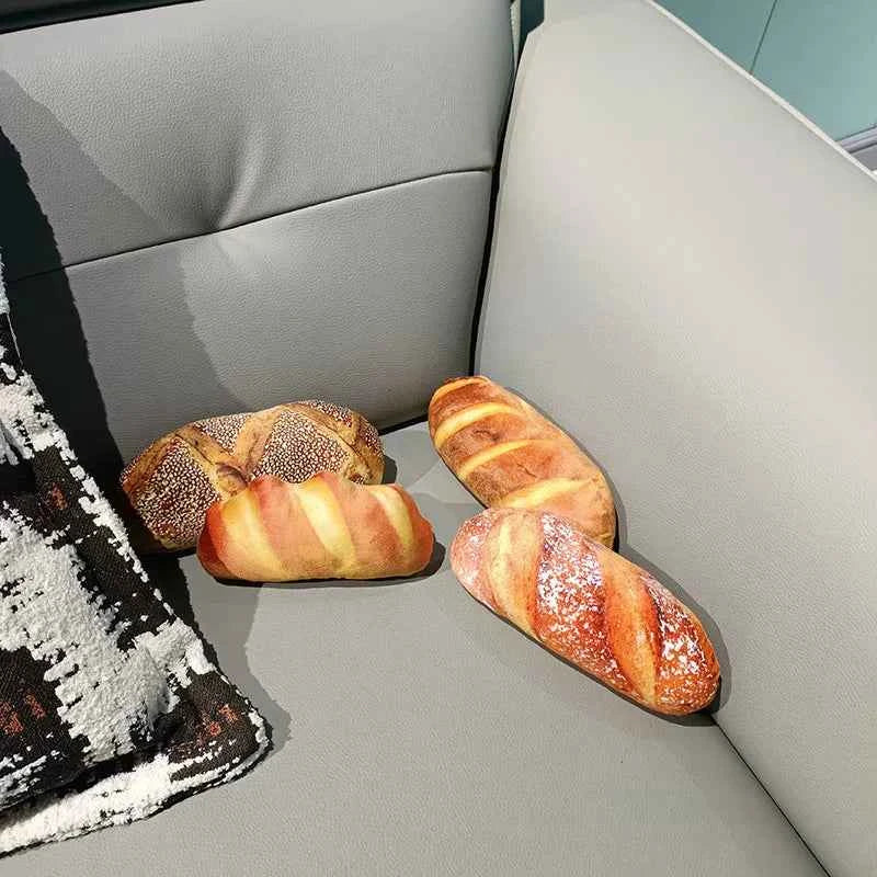 Giant Kawaii Bread Plush Pillow (15-27.6 in) - Soft Food Cushion Toy Christmas Gift