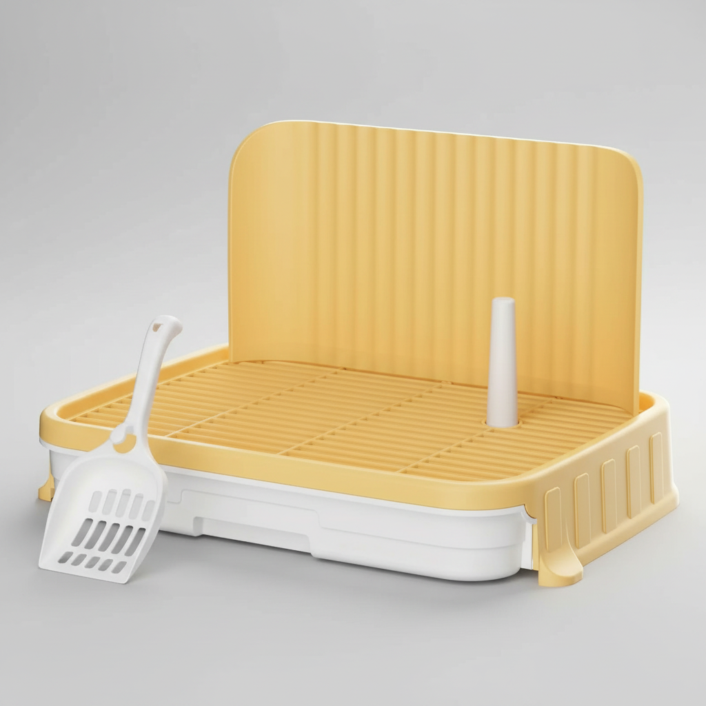 Indoor Dog Potty Training Tray – No Leak Design with High Protection Wall