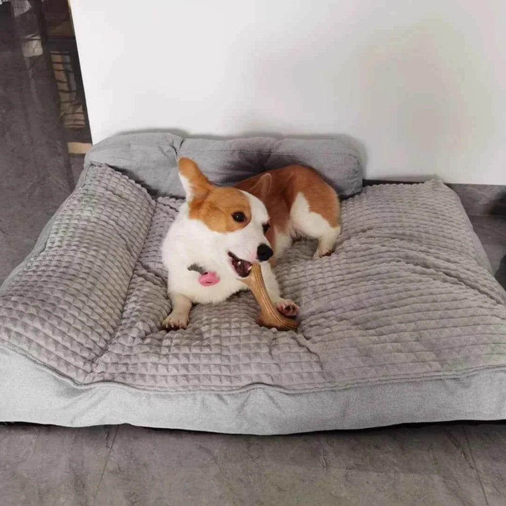 Human Size Dog Bed – Large Cooling Mattress Sofa for Adults and Pets