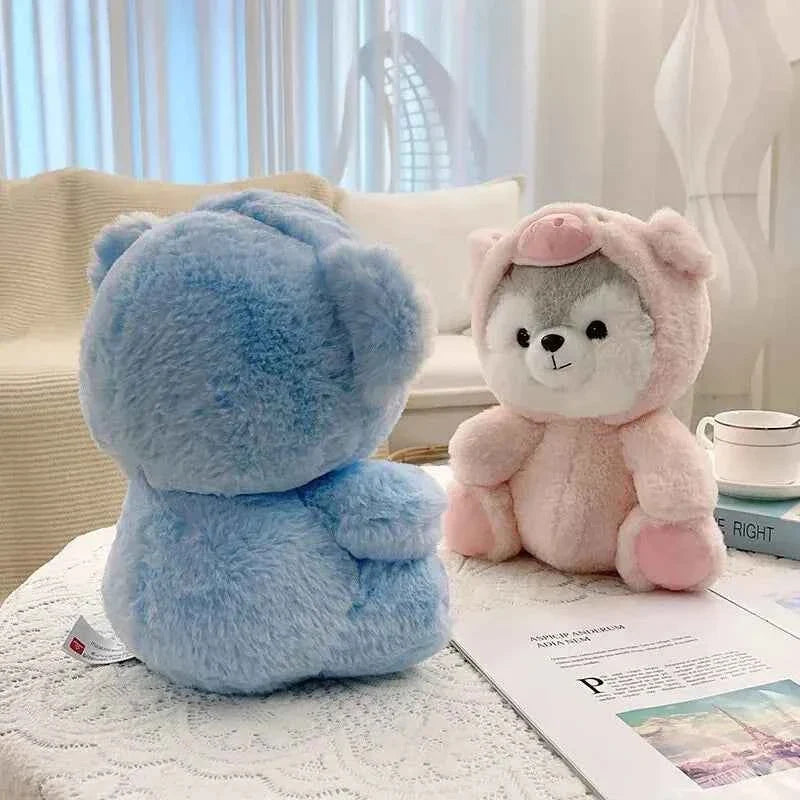 Kawaii Dog Plush Toy (7.9 in) - Anime Husky Cosplay Pig Doll Stuffed Animal Gift