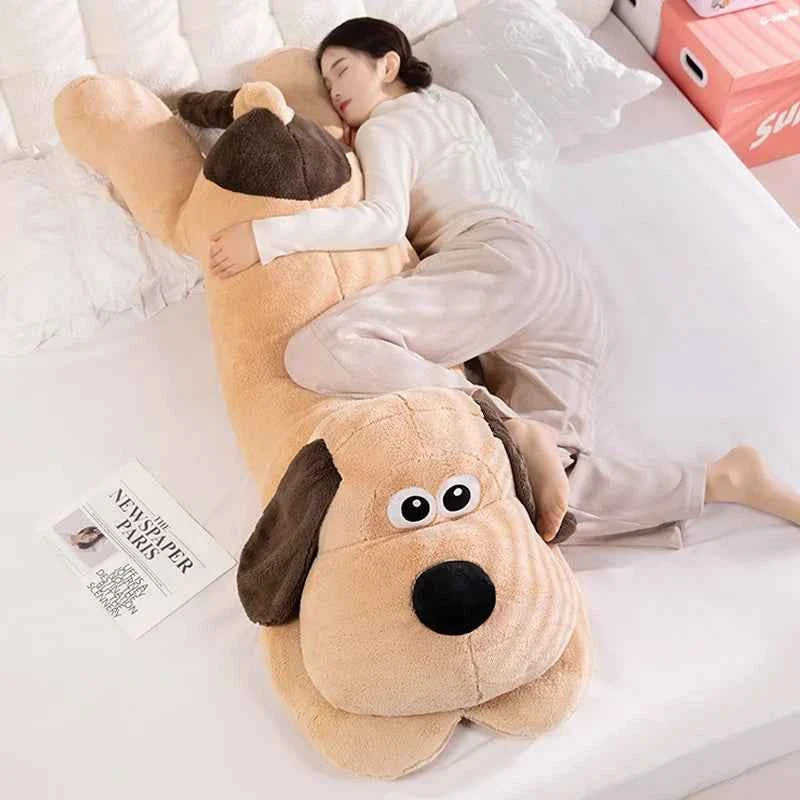 Giant Soft Long Dog Plush Pillow (31.5/39.4 in) - Cartoon Puppy Cushion Gift