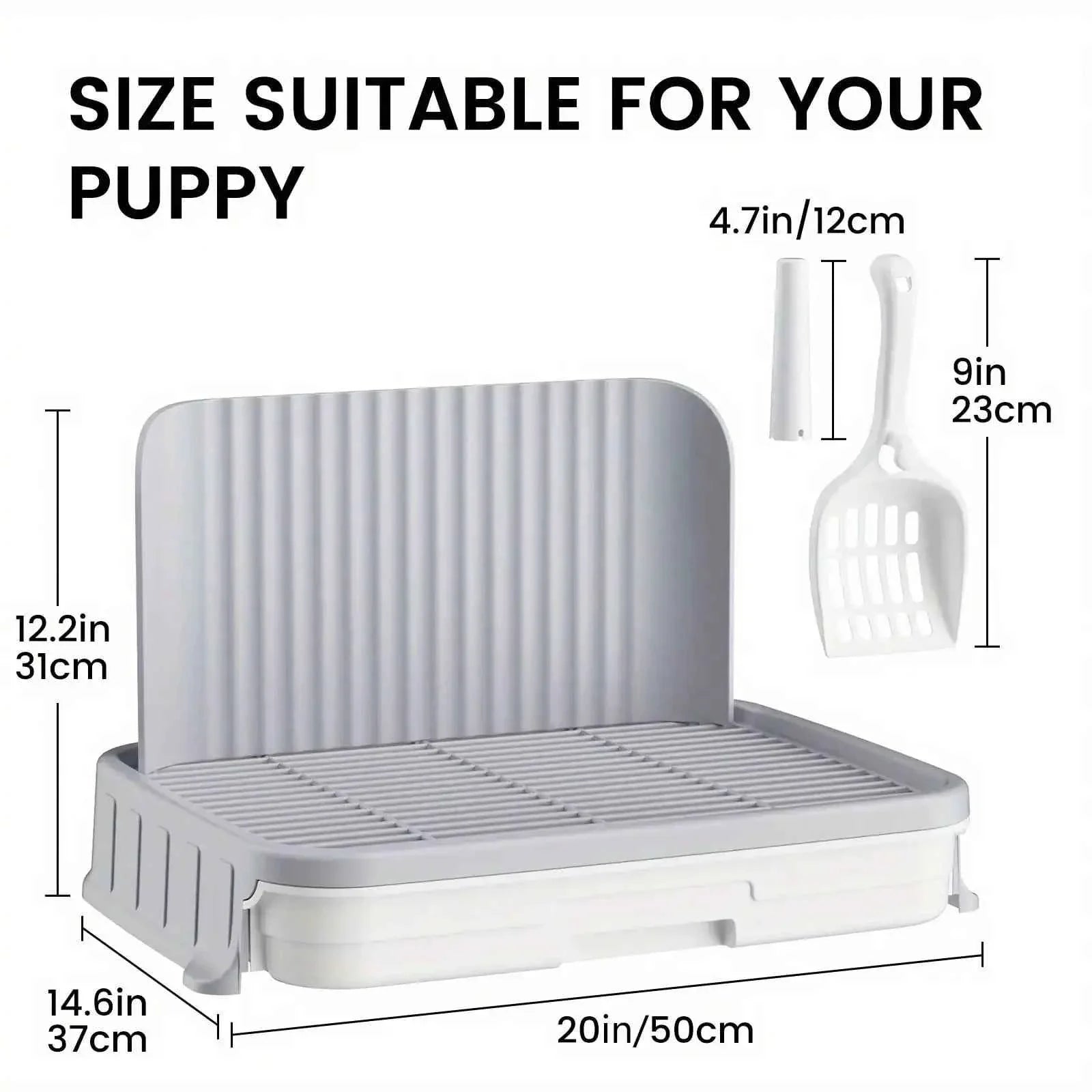Indoor Dog Potty Training Tray – No Leak Design with High Protection Wall