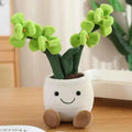 Cute Flowerpot Figurine Plush Pillow (13.8 in) - Simulation Cartoon Anime Stuffed Home Decor