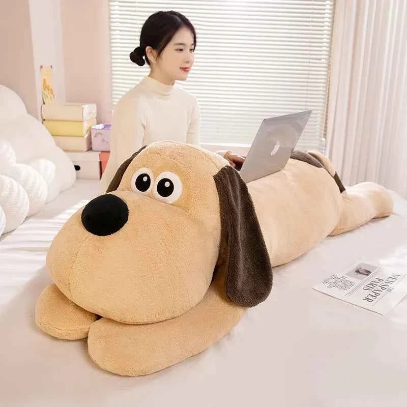 Giant Soft Long Dog Plush Pillow (31.5/39.4 in) - Cartoon Puppy Cushion Gift