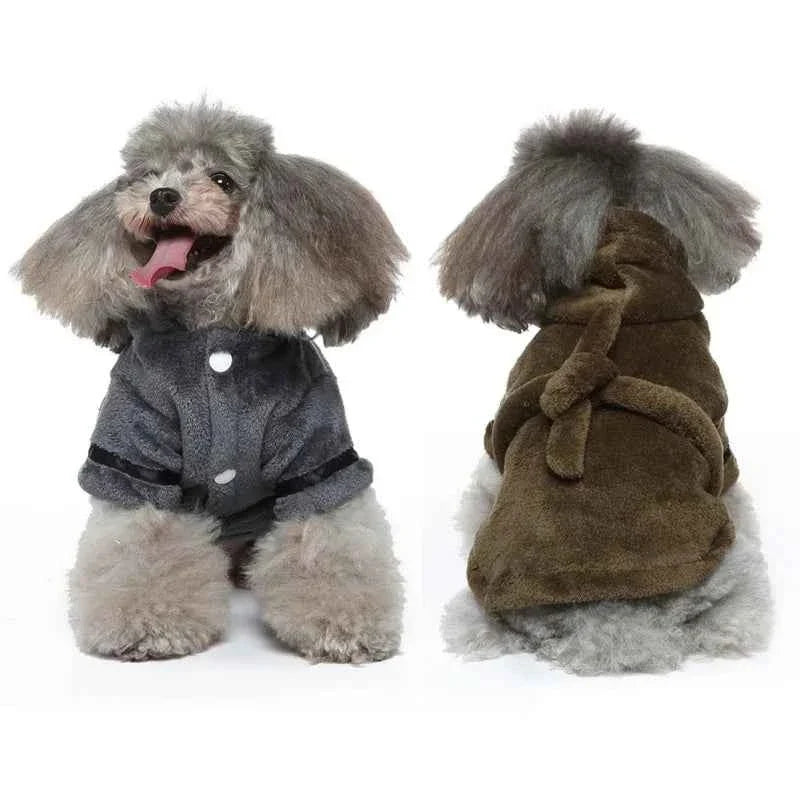 Hooded Pet Dog Bathrobe – Super Absorbent Drying Towel Pajamas