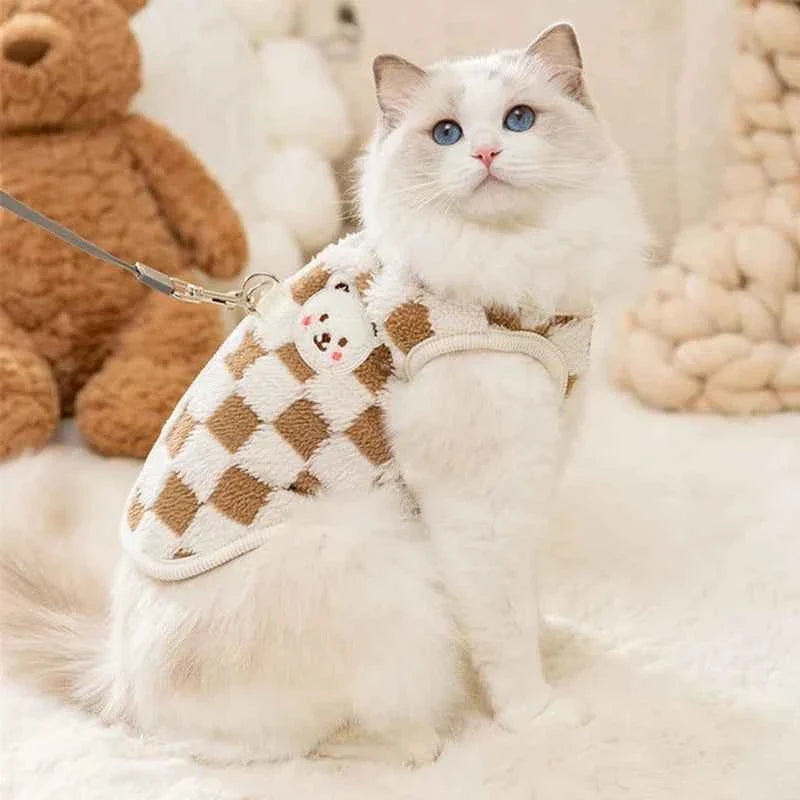 Warm Hairless Cat Sweater Vest – Soft Cardigan for Sphynx Cats