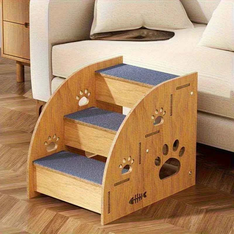 Detachable Dog Ladder Ramp – Non-Slip Steps for Small to Medium Dogs