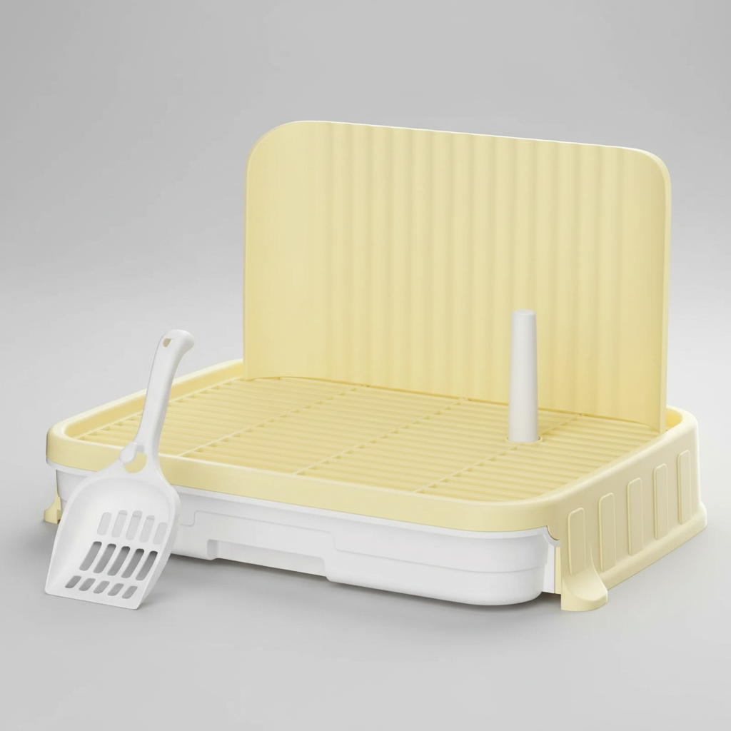 Indoor Dog Potty Training Tray – No Leak Design with High Protection Wall