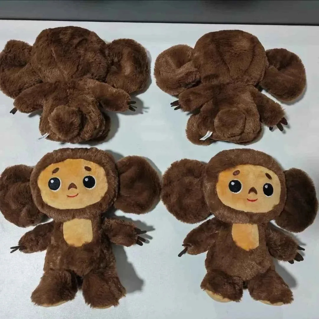 Cheburashka Plush Doll (7.1/9.1 in) - Big Eyes Russian Anime Stuffed Monkey Toy