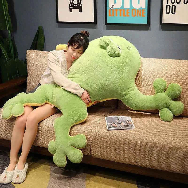 Giant Frog Plush Toy (23.6-39.4 in) - Funny Stuffed Animal Mat Pillow Gift