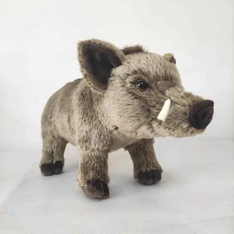 Lifelike African Wild Boar Plush Toy – 14 Inch Realistic Stuffed Animal Doll Gift