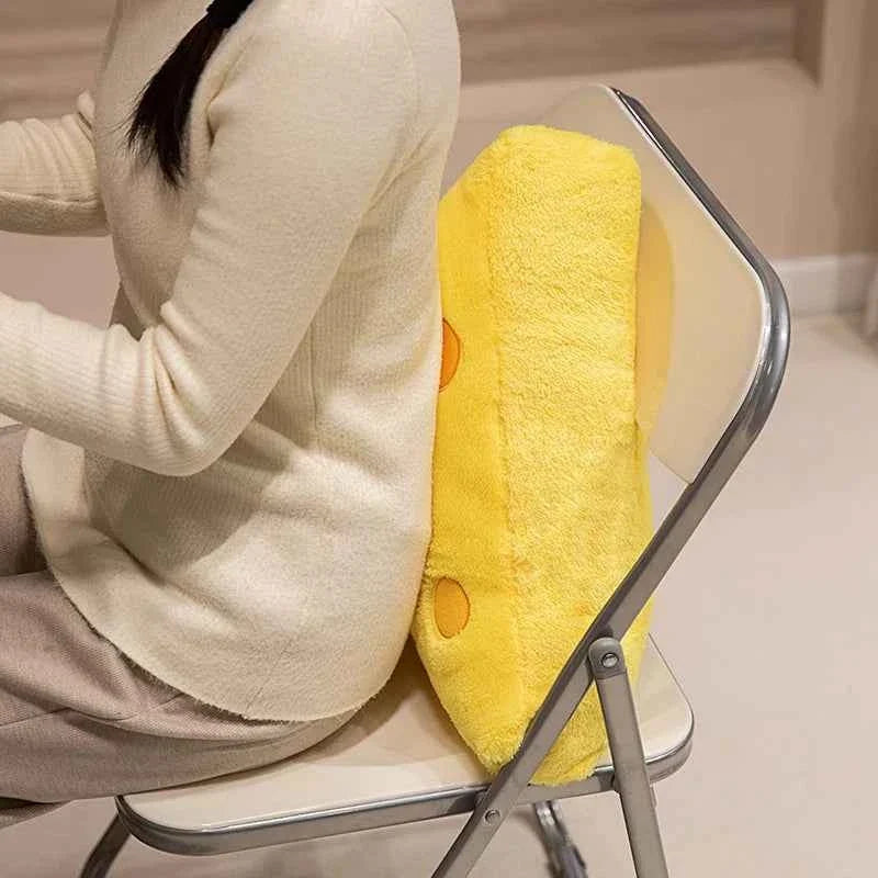 Kawaii French Baguette Plush Pillow - Cute Cheese Stuffed Doll Room Decor Gift
