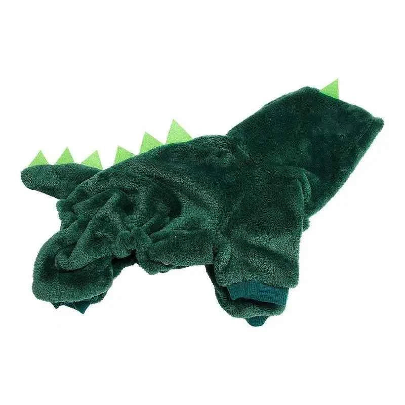 Soft Dinosaur Pet Hoodie – Cute Winter Costume for Dogs and Cats