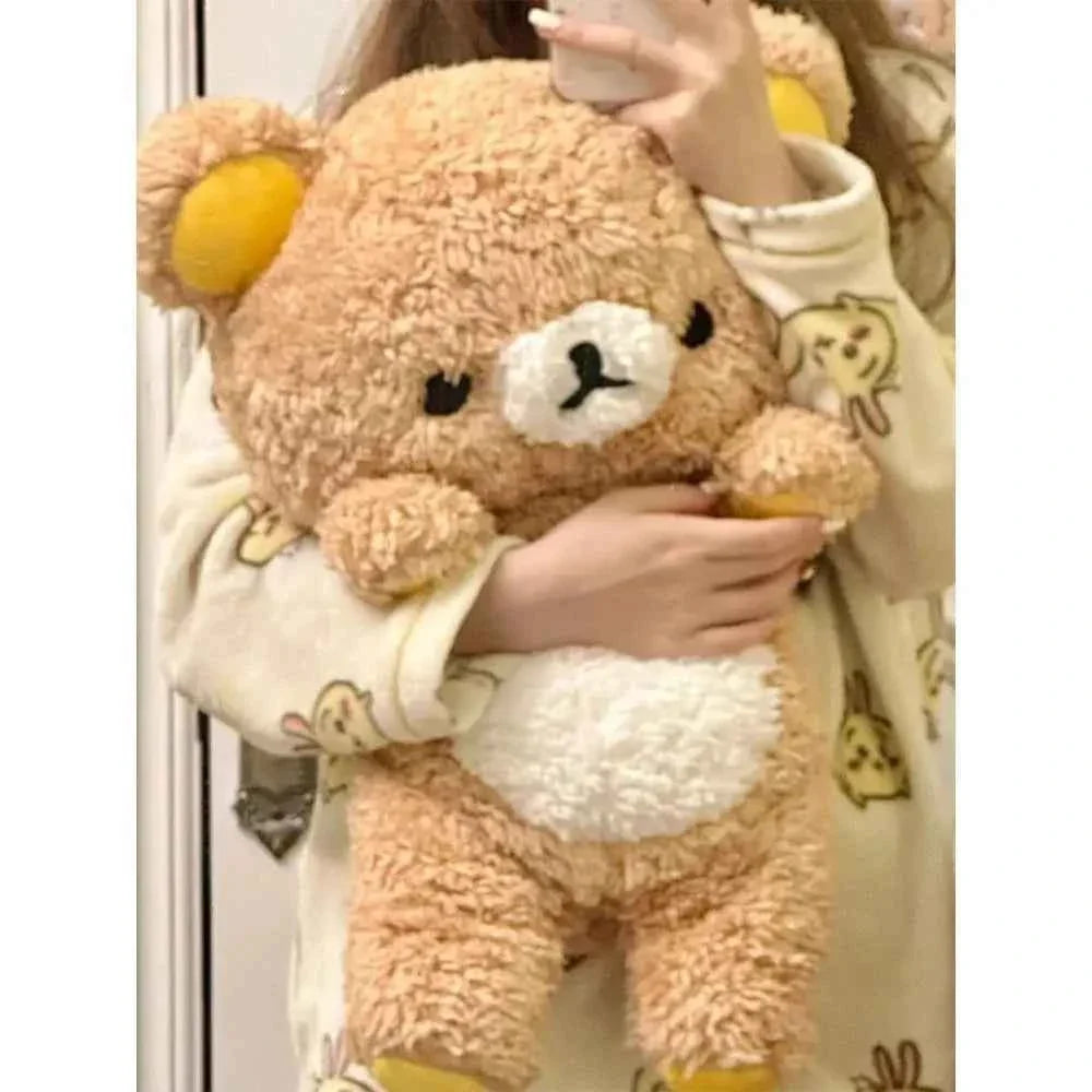 Big Size Rilakkuma Plush Toy (23.6/31.5 in) - Kawaii Relax Bear Stuffed Cushion Gift