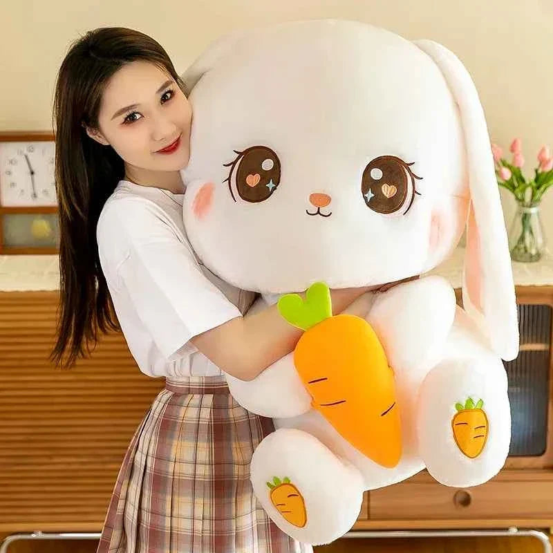 Kawaii Radish Rabbit Plush Doll (11.8-19.7 in) - Soft Stuffed Animal Sleeping Pillow Gift