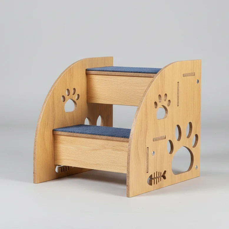 Detachable Dog Ladder Ramp – Non-Slip Steps for Small to Medium Dogs