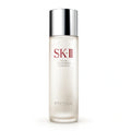 SK-II Facial Treatment Essence bottle with silver cap, clear pale liquid