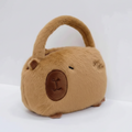 Kawaii Capybara Plush Backpack – Cute Fur Mini Shoulder Bag Gift