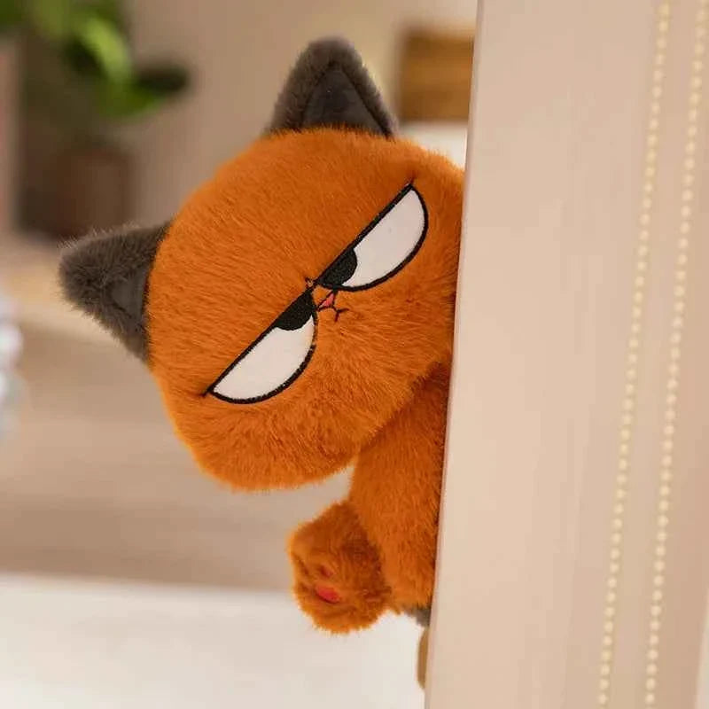 Cute Orange Cat Plush Toy (9.8/13.8 in) - Soft Stuffed Kitten Doll Home Decor Gift