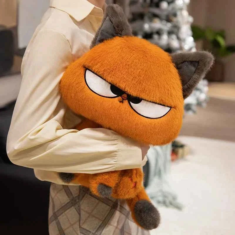 Cute Orange Cat Plush Toy (9.8/13.8 in) - Soft Stuffed Kitten Doll Home Decor Gift