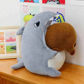 Giant Kawaii Capybara Plush Doll (11.8 in) - Cute Crocodile/Shark Peripheral Stuffed Toy Gift