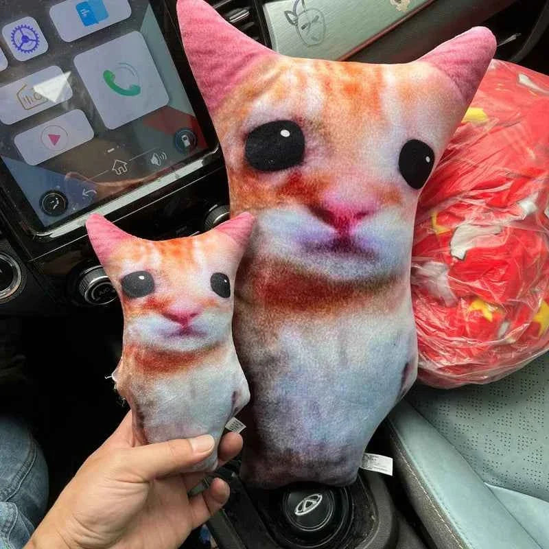 Hot El Gato Cat Meme Plush Doll (7.9/15.7 in) - Cute Simulation Stuffed Animal Collectible