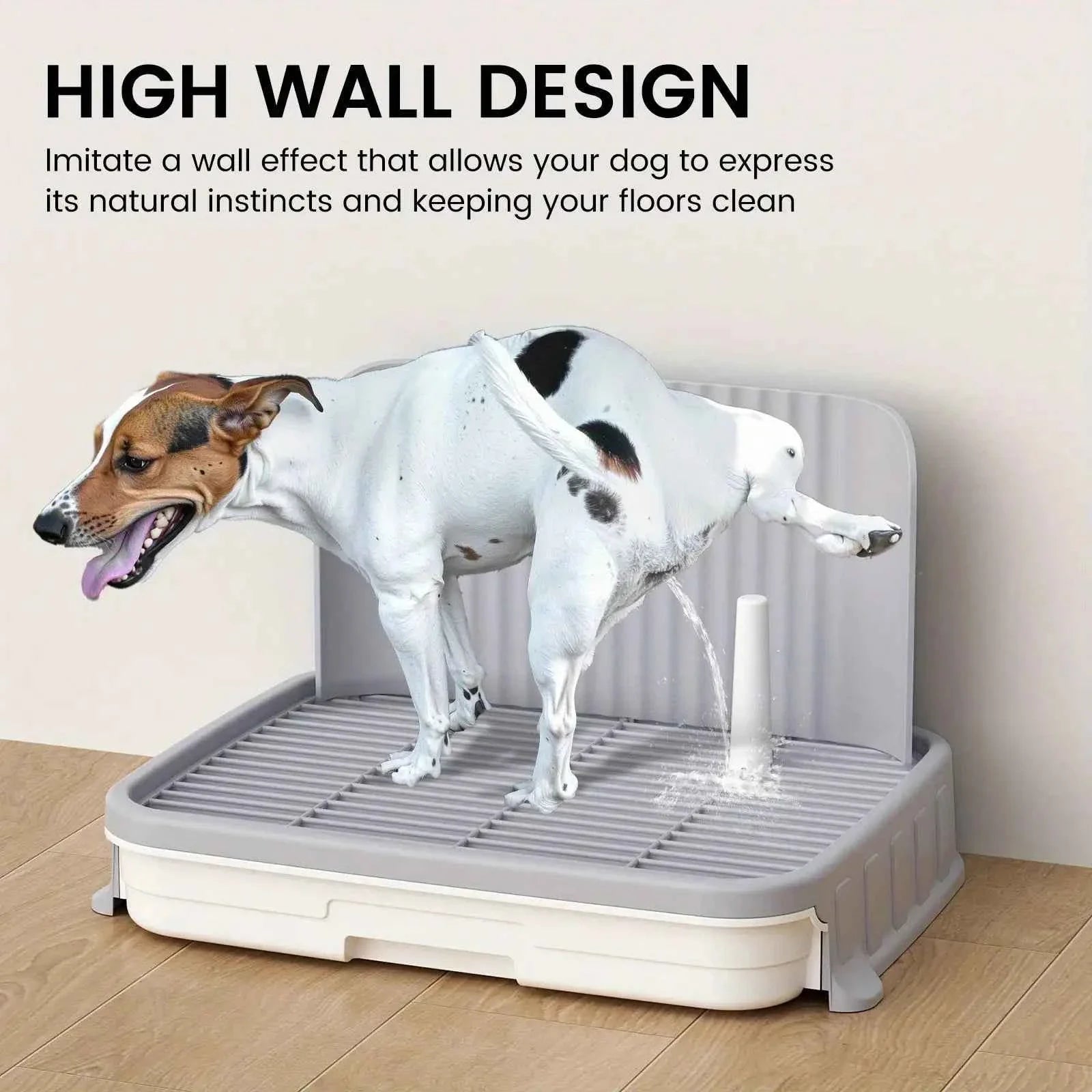 Indoor Dog Potty Training Tray – No Leak Design with High Protection Wall