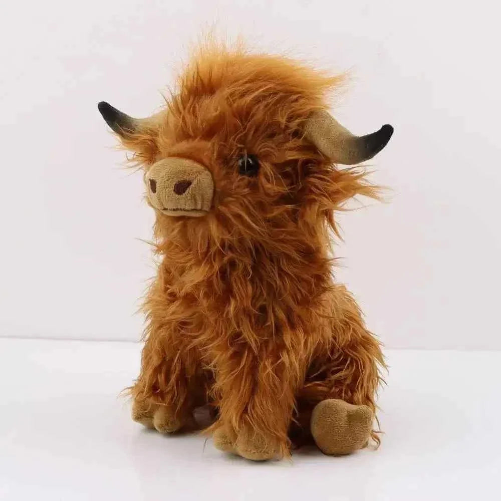 Highland Cow Plush Toy – Soft 11 Inch Kawaii Stuffed Animal