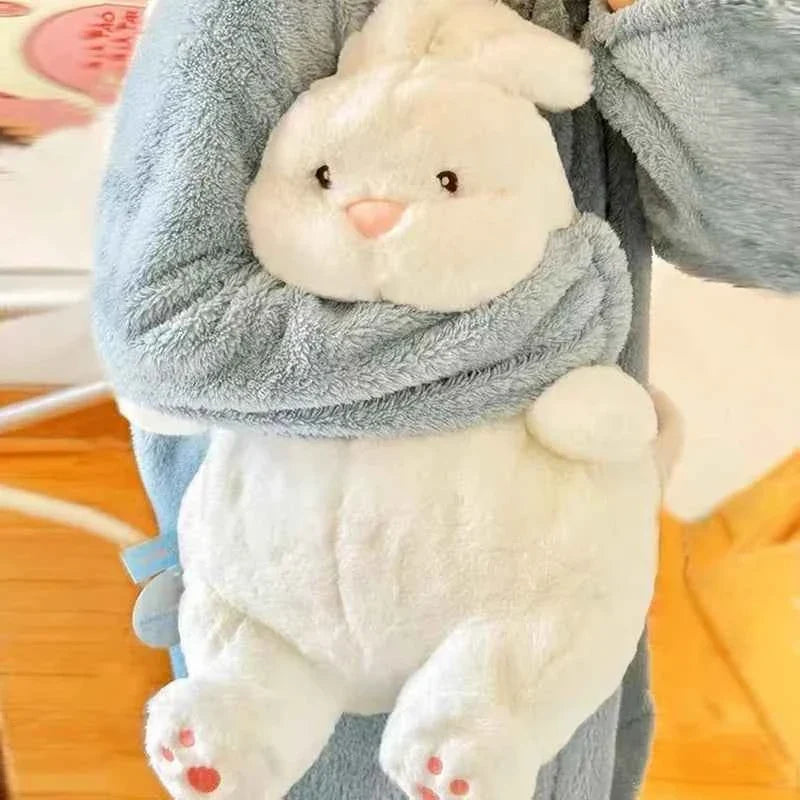 Big Lazy Rabbit Plush Doll (15.7-31.5 in) - Soft White Bunny Sleep Pillow Cushion