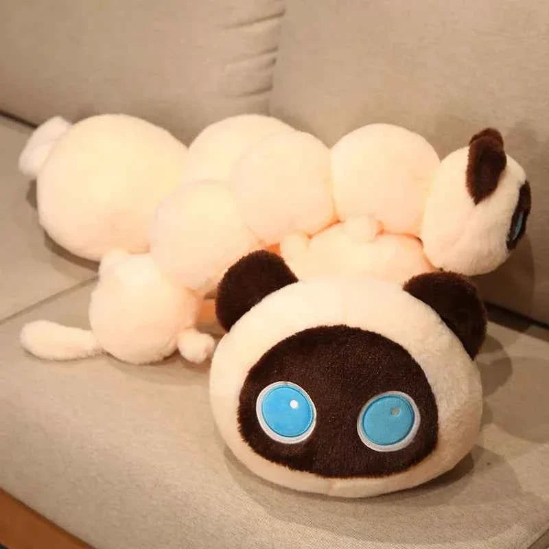Giant Kawaii Black Cat Plush (19.7-51.2 in) - Soft Sleep Long Pillow Cushion Gift