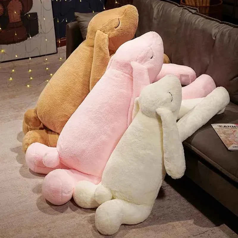 Lovely Giant Big Ear Bunny Plush Toy (35.4/43.3 in) - Soft Rabbit Stuffed Pillow Gift