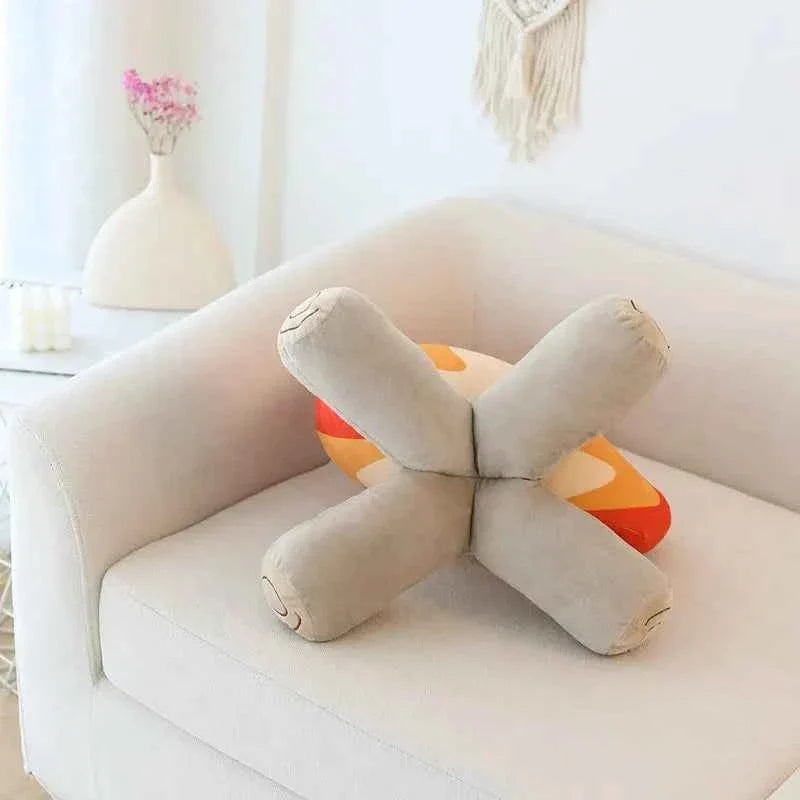 Creative Simulation Bonfire Plush Toy (11.8/17.7 in) - Soft Stuffed Fire Cushion Gift