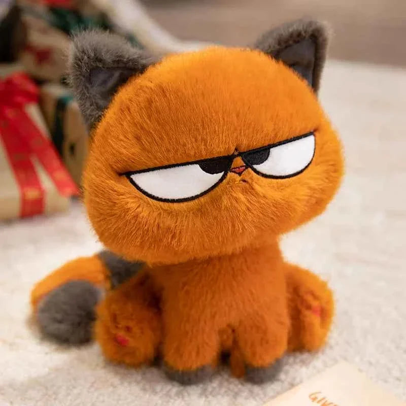 Cute Orange Cat Plush Toy (9.8/13.8 in) - Soft Stuffed Kitten Doll Home Decor Gift
