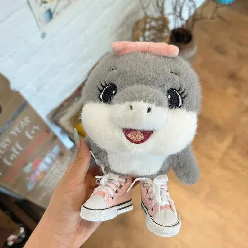 Viral Brainrot Shark Plush Doll (9.1 in) - Shoe-Wearing Telalaero Stuffed Toy Gift