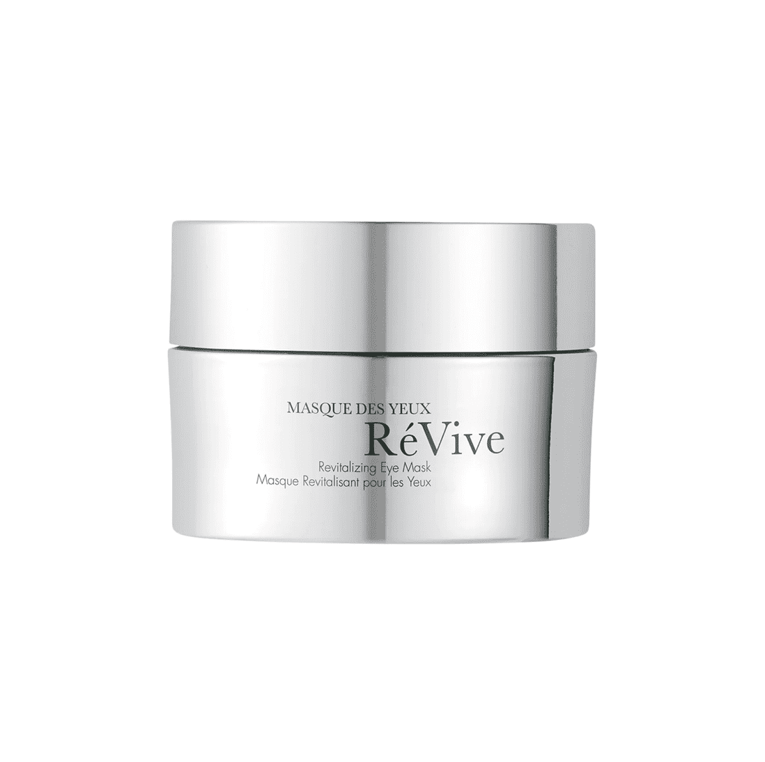 RéVive eye mask jar with white lid and cream-colored container, 1 oz