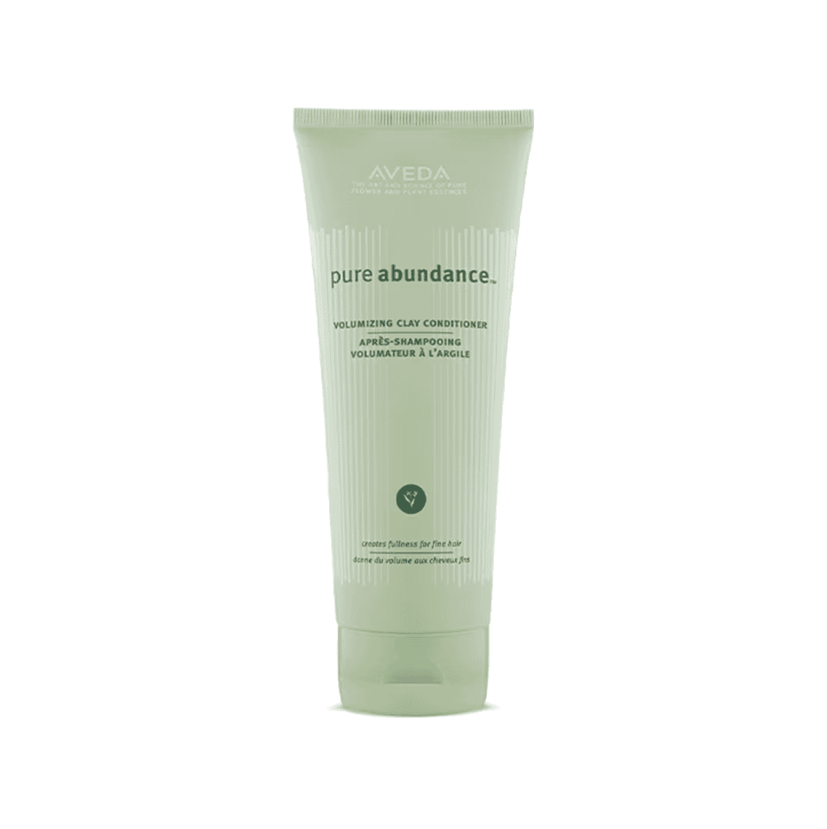 Aveda Pure Abundance volumizing clay conditioner in squeeze tube, light green
