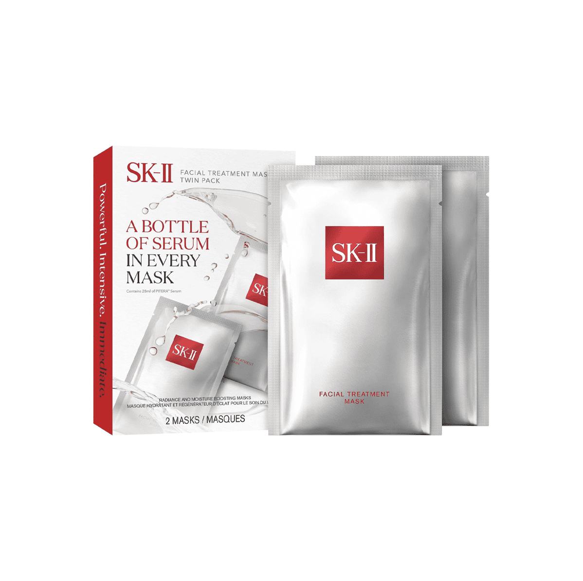 SK-II facial treatment mask twin pack with two mask sachets
