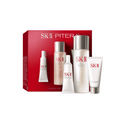 SK-II PITERA skincare essentials kit: bottles and tubes for facial care