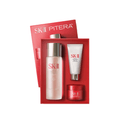 SK-II PITERA youth essentials skincare kit with bottle, tube, and cream jar