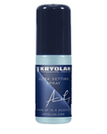 Kryolan Ultra setting spray bottle with dark blue cap and blue frosted label, 50 ml