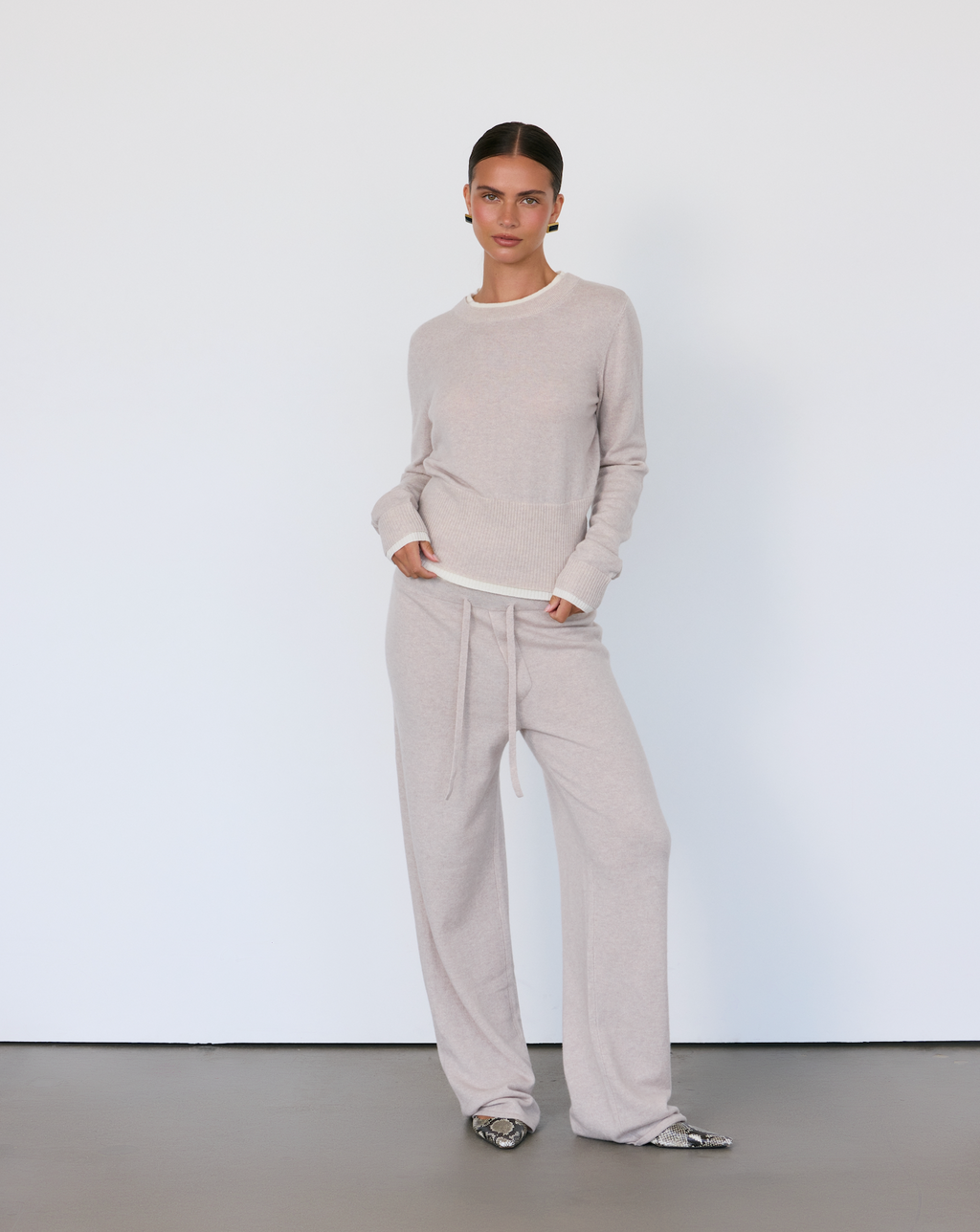 Tove Layered Cashmere Crewneck