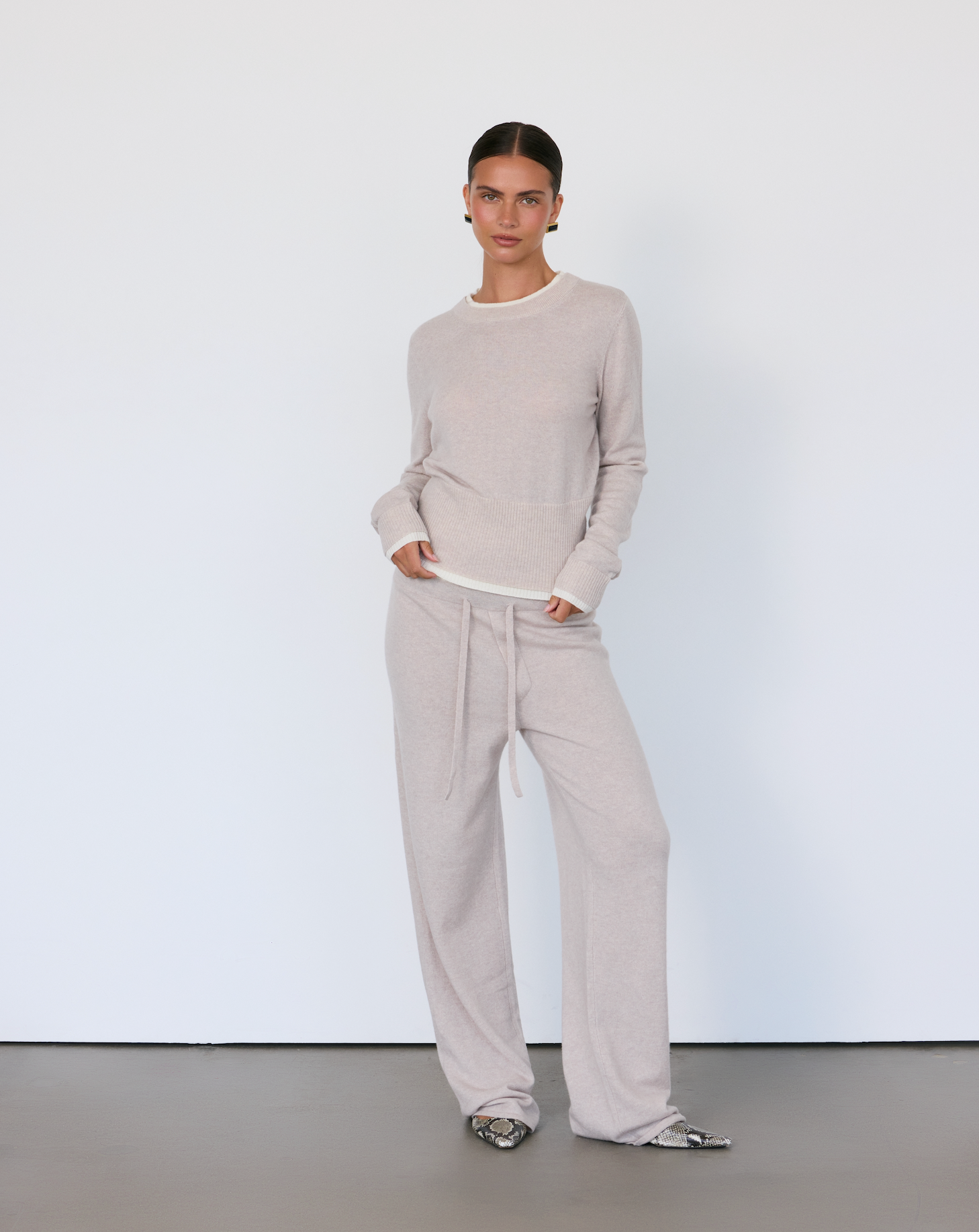 Tove Layered Cashmere Crewneck