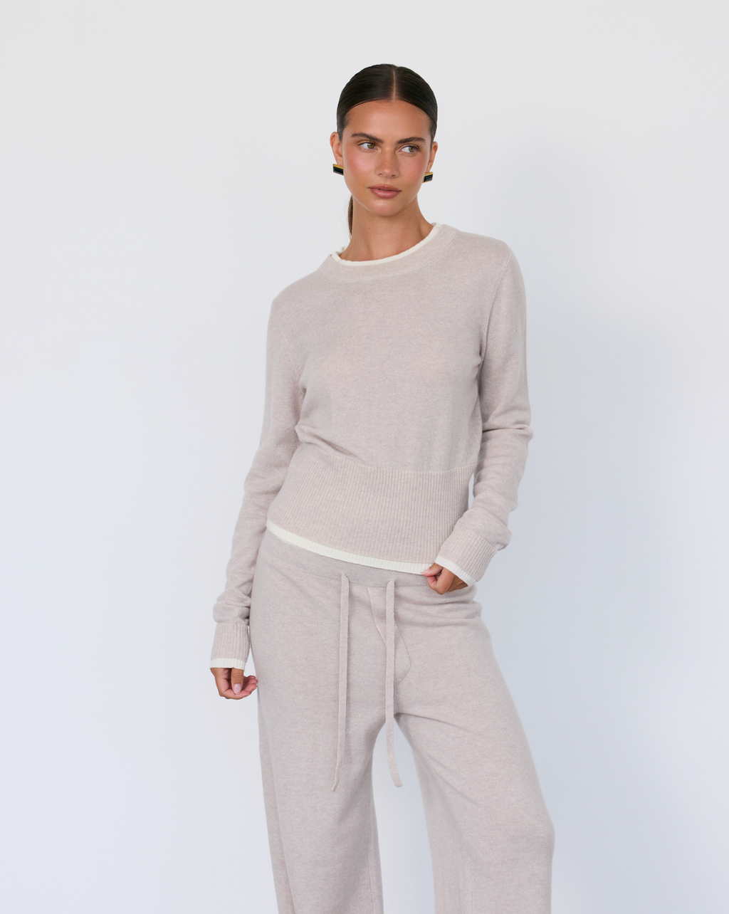 Tove Layered Cashmere Crewneck